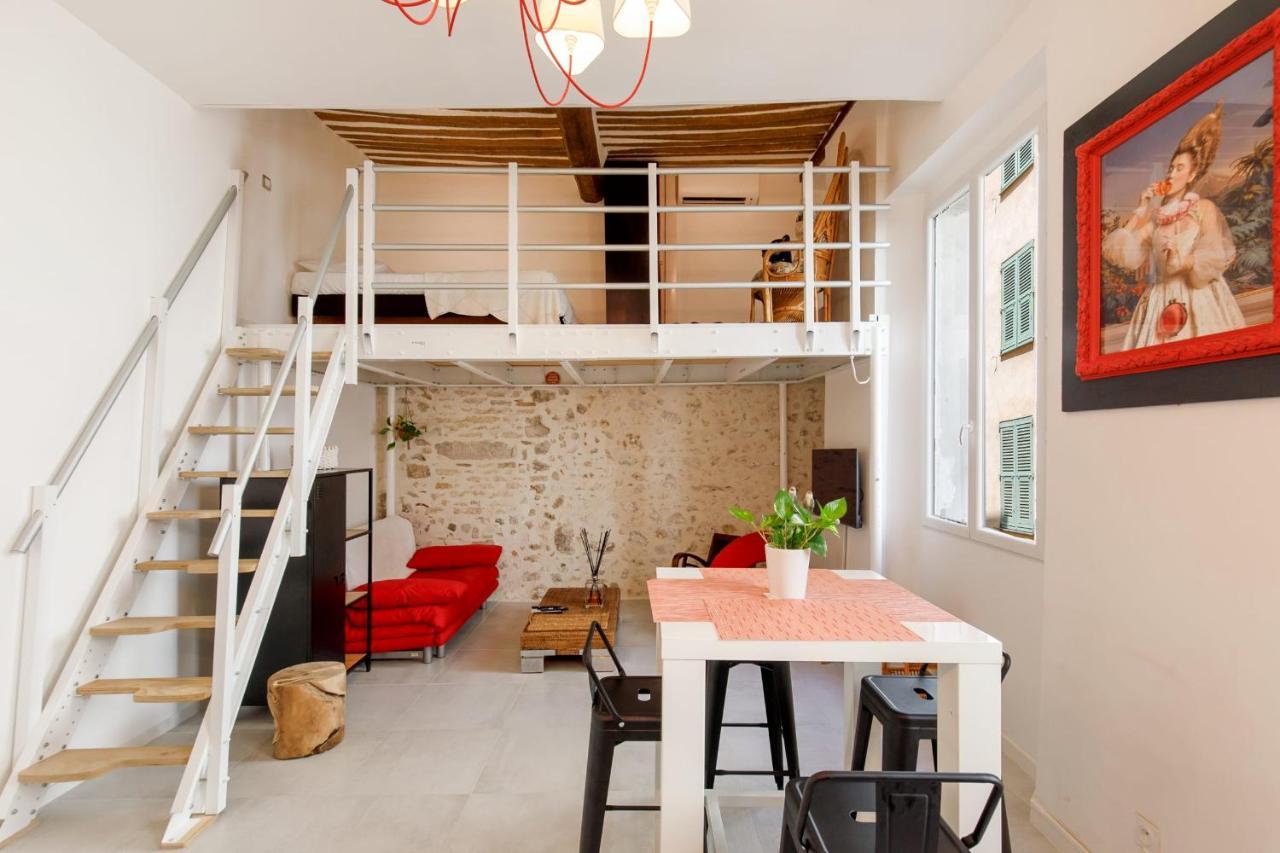 Apartamento Superb Air-Conditioned Loft In The Heart Of Viel Antibes Exterior foto