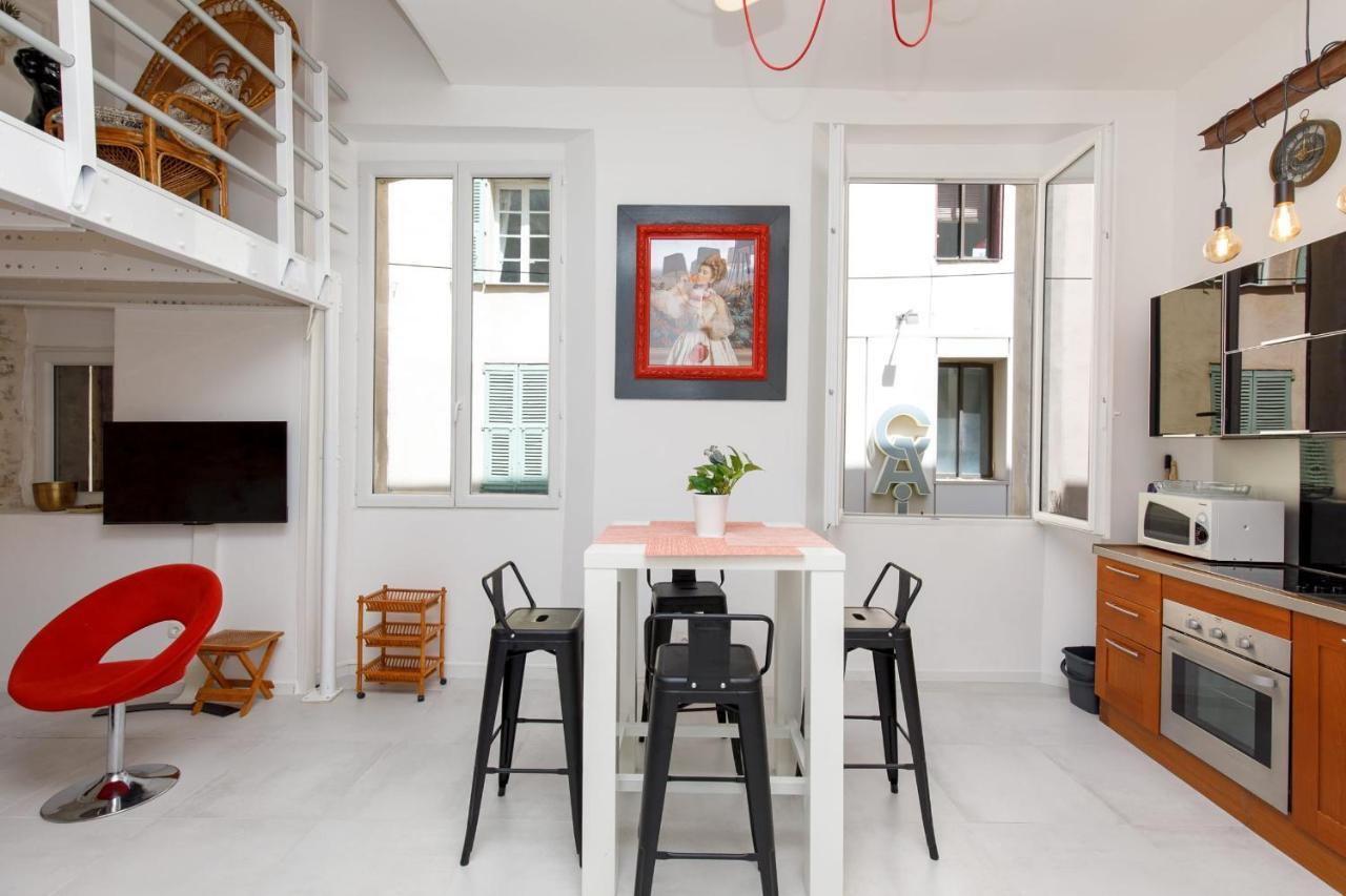 Apartamento Superb Air-Conditioned Loft In The Heart Of Viel Antibes Exterior foto
